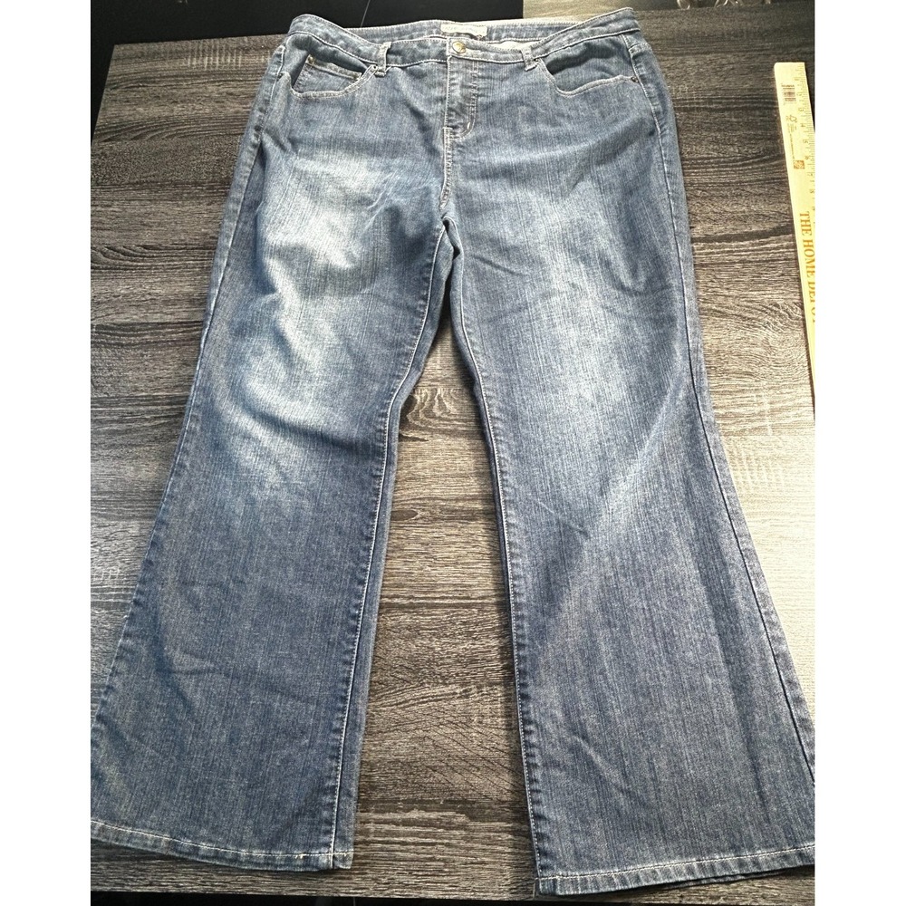 Vintage Y2K Fashion Bug Jeans Women's 16P Petite Blue Denim Bootcut Flare
